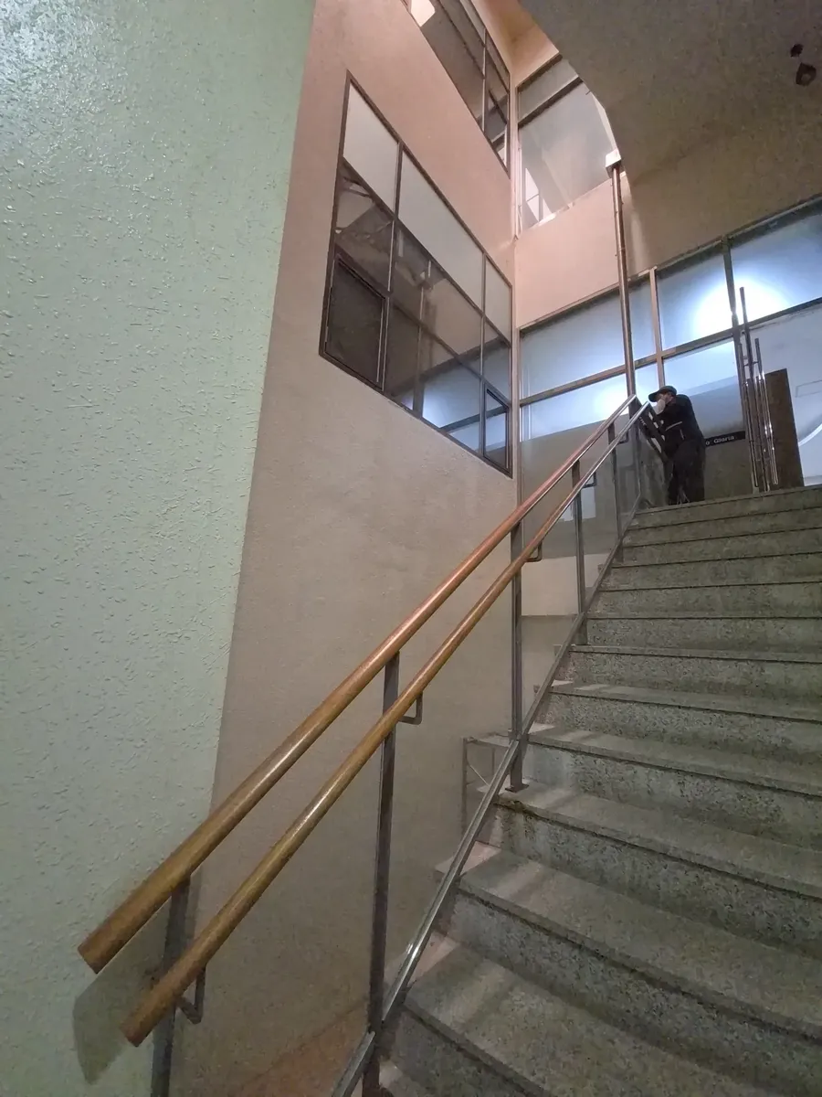 경기도 학교계단 안전망설치 시공 사진